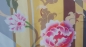 Mobile Preview: Seidentuch -Blume- in gedeckten Farben 105x105cm mit kleinem Fehler